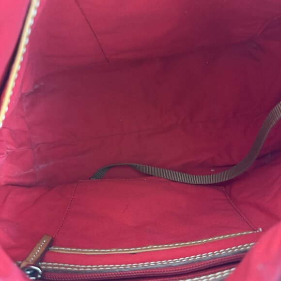 Dooney & Bourke Paige Hobo Bag Purse Dandelion Yellow Pebbled Leather Duck Logo - Picture 9 of 11